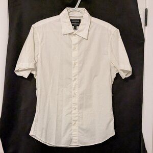 Bobobos athletic fit stretch short sleeve button down shirt size medium